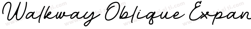 Walkway Oblique Expand字体转换